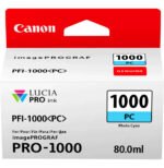 Canon PFI-1000PC Cyan photo - Cartouche d'encre Canon d'origine (0550C001AA)