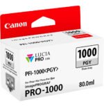 Canon PFI-1000PGY Gris Photo - Cartouche d'encre Canon d'origine (0553C001AA) – Image 3