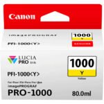Canon PFI-1000Y Jaune - Cartouche d'encre Canon d'origine (0549C001AA)