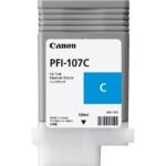 Canon PFI-107C Cyan 130 ml - Bouteille d'encre Canon d'origine (6706B001AA)