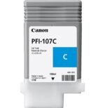 Canon PFI-107C Cyan 130 ml - Bouteille d'encre Canon d'origine (6706B001AA)