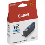Canon PFI-300PC Cyan photo - Cartouche d'encre Canon d'origine (4197C001AA)