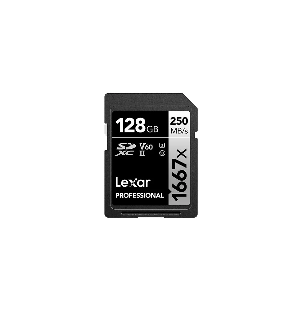 carte-sd-lexar-professional-1667x-silver-128-go-lsd128cb1667.webp Carte SD Lexar Professional 1667x SILVER SDXC UHS-II 128 Go 250MB/s (LSD128CB1667) – Image 1