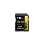 Carte SD Lexar Professional 1800x GOLD SDXC UHS-II 512 Go 280MB/s (LSD1800512G-BNNNG)