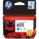 HP 655 Cyan - Cartouche d'encre HP d'origine (CZ110AE)