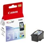 Canon CL-511 Couleurs - Cartouche d'encre Canon d'origine (2972B007AB)