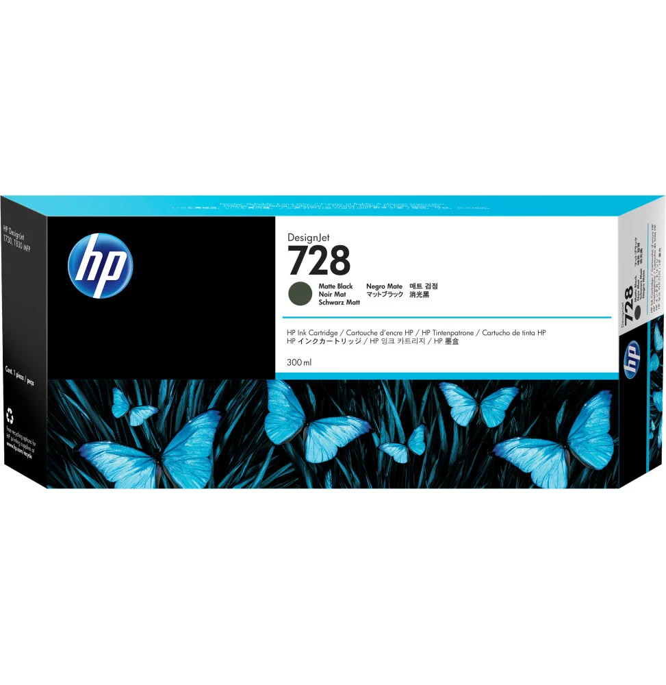 cartouche-d-encre-designjet-hp-728-noire-mate-300-ml-f9j68a.webp HP 728 Noir Mat - Cartouche d'encre HP d'origine (F9J68A) – Image 1