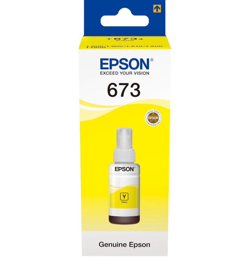 cartouche-d-encre-epson-jaune-bottle-70-ml.jpg Epson 673 Y (T6734) Jaune - Bouteille d'encre Epson d'origine (C13T67344A) – Image 1