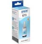 Epson 673 LC (T6735) Cyan Clair - Bouteille d'encre Epson d'origine (C13T67354A) – Image 2