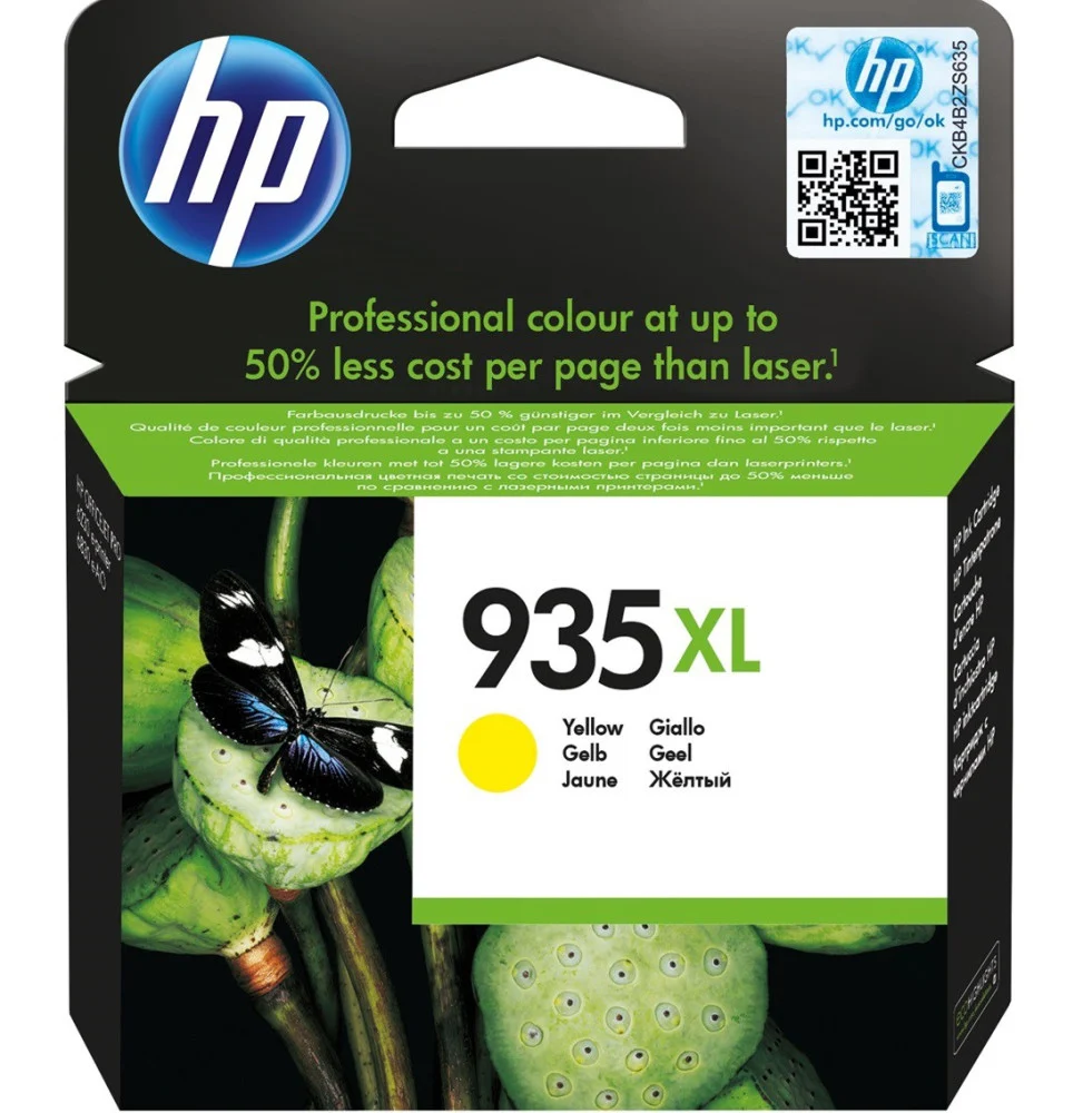 cartouche-d-encre-jaune-authentique-grande-capacite-hp-935xl-c2p26ae.webp HP 935XL Jaune - Cartouche d'encre grande capacité HP d'origine (C2P26AE) – Image 1