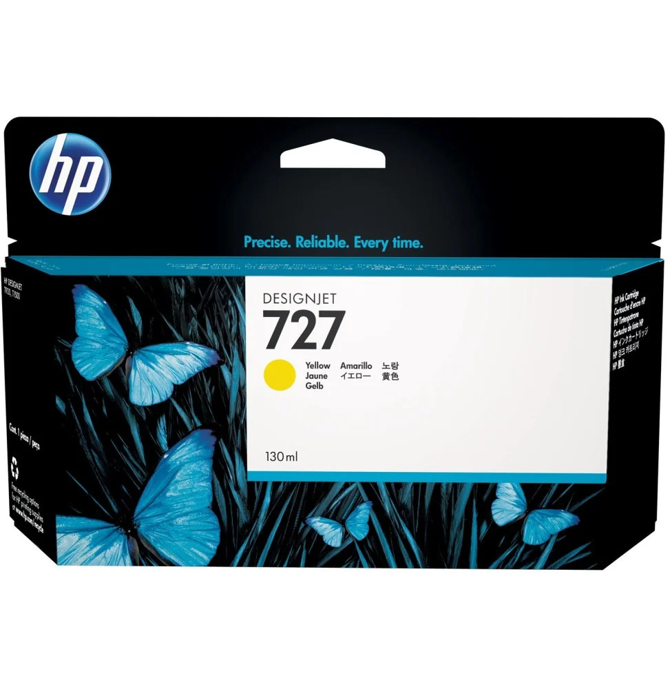 cartouche-d-encre-jaune-hp-727-designjet-130-ml-b3p21a.webp HP 727 Jaune - Cartouche d'encre HP d'origine (B3P21A) – Image 1