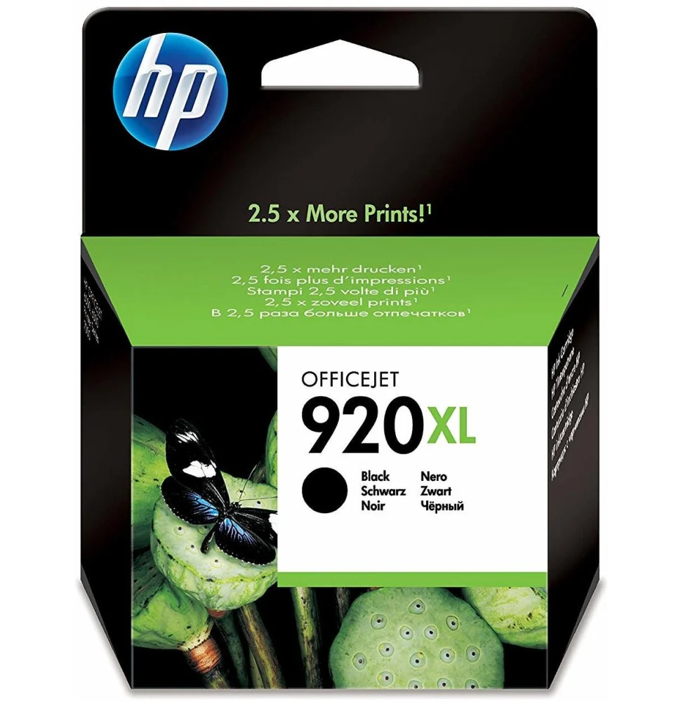 cartouche-dencre-noire-hp-920xl-officejet-cd975ae.webp HP 920XL Noir - Cartouche d'encre grande capacité HP d'origine (CD975AE) – Image 1