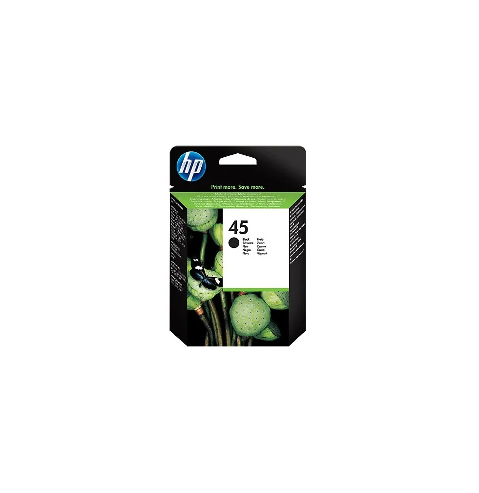 cartouche-dimpression-noire-grande-capacite-hp-45-51645ae.webp HP 45 Noir - Cartouche d'encre grande capacité HP d'origine (51645AE) – Image 1