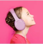 Casque CELLY pour enfants avec stickers - Rose - Jack 3,5 mm (KIDSBEATPK) – Image 3