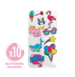 Casque CELLY pour enfants avec stickers - Rose - Jack 3,5 mm (KIDSBEATPK) – Image 5