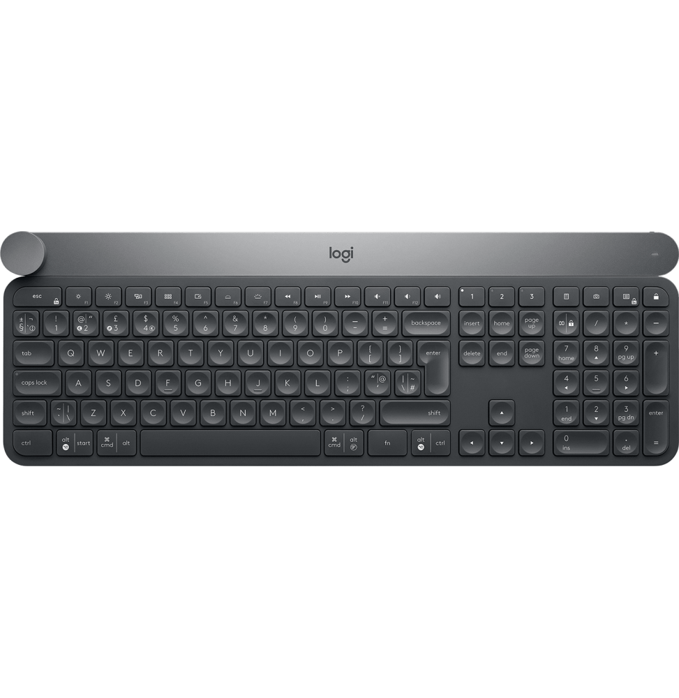 clavier-bluetooth-multidispositif-logitech-craft-francais-azerty-920-008497.png Clavier Bluetooth Multidispositif Logitech Craft - Français (AZERTY) (920-008497) – Image 1