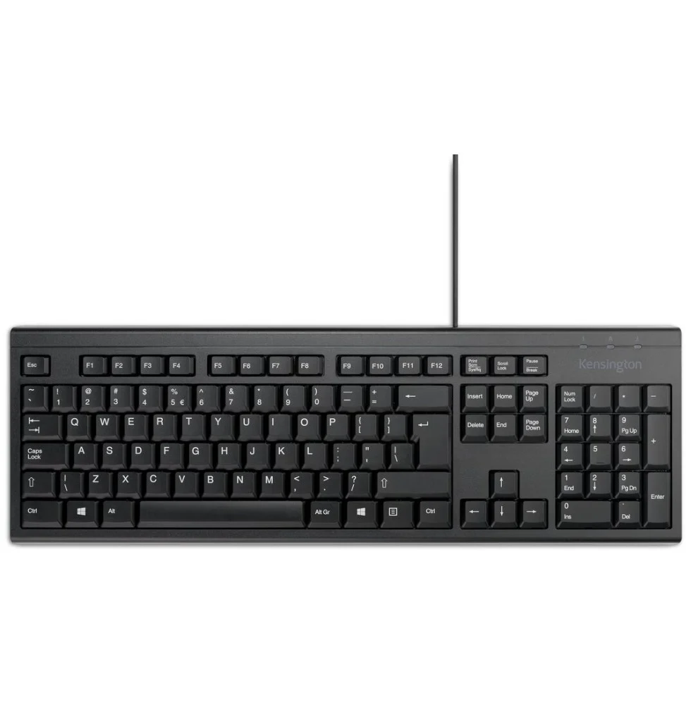 clavier-filaire-kensington-kb100-eq-azerty-k63727fr.webp Clavier filaire Kensington KB100 EQ - AZERTY (K63727FR) – Image 1