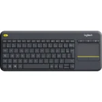 Clavier sans fil avec pavé tactile intégré Logitech K400 Plus (AZERTY, Français)
