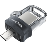Clé USB SanDisk Ultra m3.0 double connectique micro-USB et USB 3.0 - 128 Go (SDDD3-128G-G46)