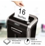 Destructeur Fellowes Powershred® 79Ci — Sécurité P-4 · 23 L · 16 feuilles/passage – Image 6