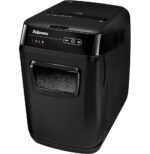 Destructeur Fellowes AutoMax™ 150C — Sécurité P-4 · 32 L · chargeur auto 150 feuilles