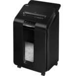 Destructeur Fellowes AutoMax™ 100M — Sécurité P-4 · 23 L · chargeur auto 100 feuilles
