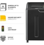 Destructeur Fellowes Powershred® 425Ci — Sécurité P-4 · 114 L · 32 feuilles/passage – Image 4