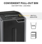 Destructeur Fellowes Powershred® 425Ci — Sécurité P-4 · 114 L · 32 feuilles/passage – Image 5