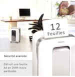 Destructeur Fellowes Powershred® LX201 — Sécurité P-5 · 22 L · 12 feuilles/passage – Image 2
