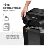 Destructeur Fellowes Powershred® LX70 — Sécurité P-4 · 18 L · 11 feuilles/passage – Image 4