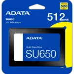 Disque Dur interne SSD ADATA SU650 SATA 2.5" 512 Go (ASU650SS-512GT-R)