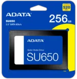 Disque Dur interne SSD ADATA Ultimate SU650 2.5" 256 Go (ASU650SS-256GT-R)