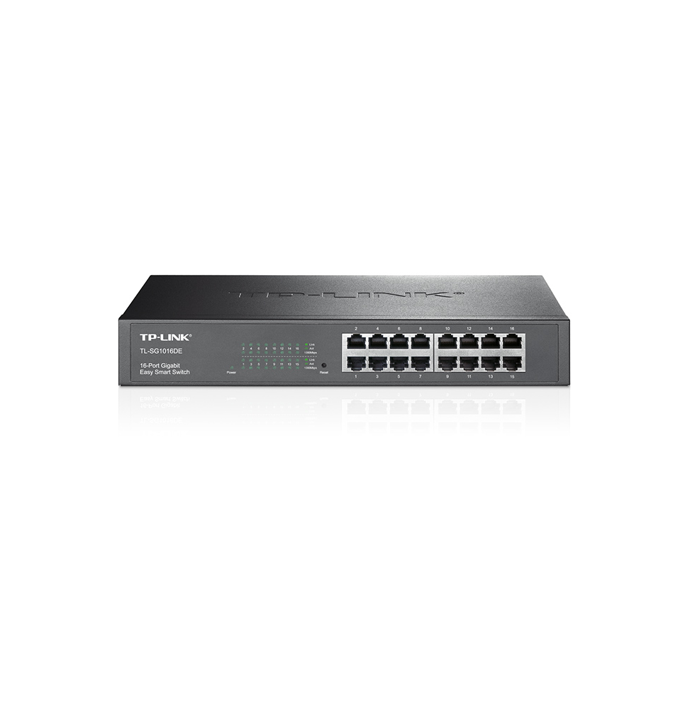 easy-smart-switch-tp-link-tl-sg1016de-16-port-gigabit.png Switch Easy Smart TP-Link TL-SG1016DE 16-Port Gigabit – Image 1
