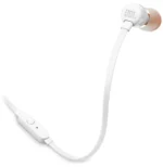 Écouteurs JBL Tune 110 Blanc avec Microphone – Image 3
