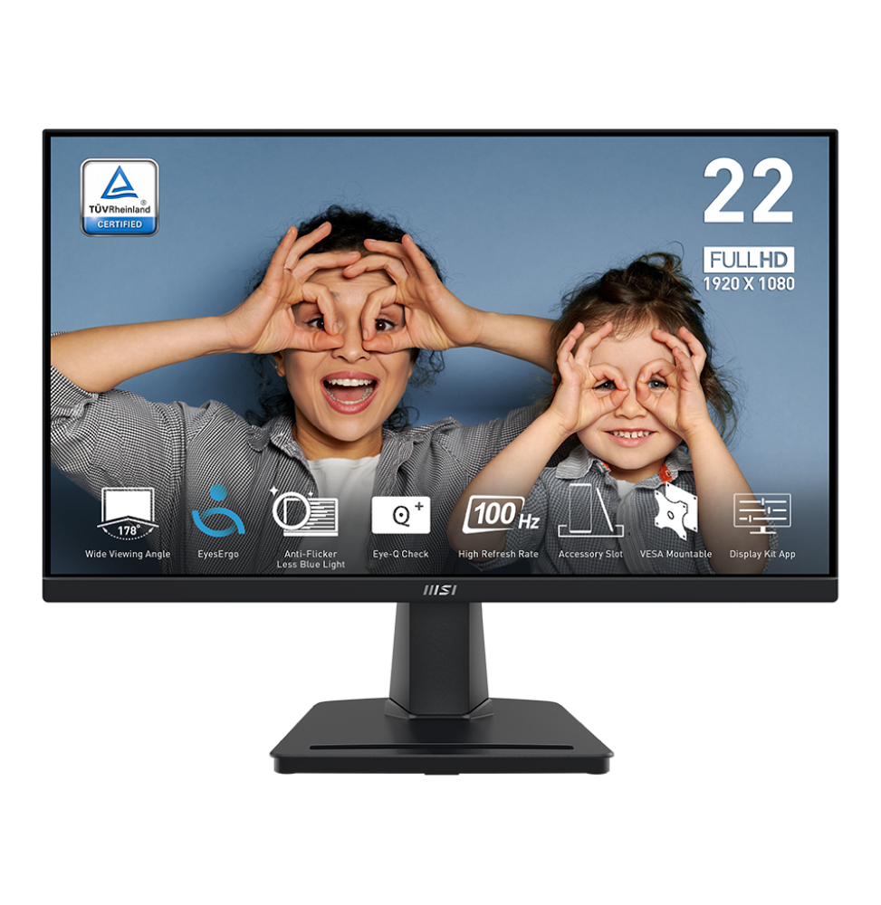 ecran-2145-full-hd-msi-pro-mp225v-9s6-3pe0cm-001.png Écran 21.45” Full HD MSI Pro MP225V (9S6-3PE0CM-001) – Image 1