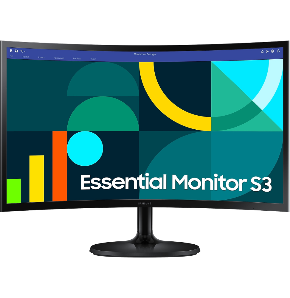 ecran-24-incurve-full-hd-samsung-essential-s3-s36gd-ls24d360gauxen.png Écran 24" incurvé Full HD Samsung Essential S3 S36GD (LS24D360GAUXEN) – Image 1