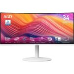 Écran incurvé 34" UWQHD MSI MD342CQP Blanc (9S6-3PC59H-039)
