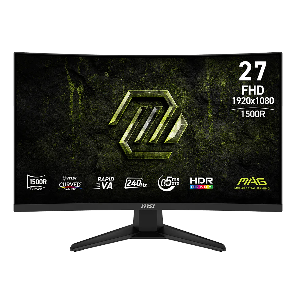ecran-incurve-gaming-27-full-hd-msi-mag-275cf-x24-9s6-3ce91h-012.png Écran incurvé Gaming 27" Full HD MSI MAG 275CF X24 (9S6-3CE91H-012) – Image 1