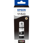 Epson 115 Noir - Bouteille d'encre Epson EcoTank d'origine (C13T07C14A)