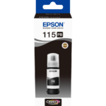 Epson 115 Photo Noir - Bouteille d'encre Epson EcoTank d'origine (C13T07D14A)