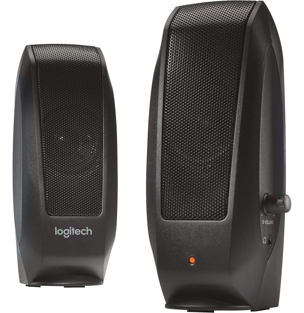 haut-parleurs-logitech-s120-pour-pc-noir-980-000010.jpg Haut-parleurs Logitech S120 pour PC - Noir (980-000010) – Image 1