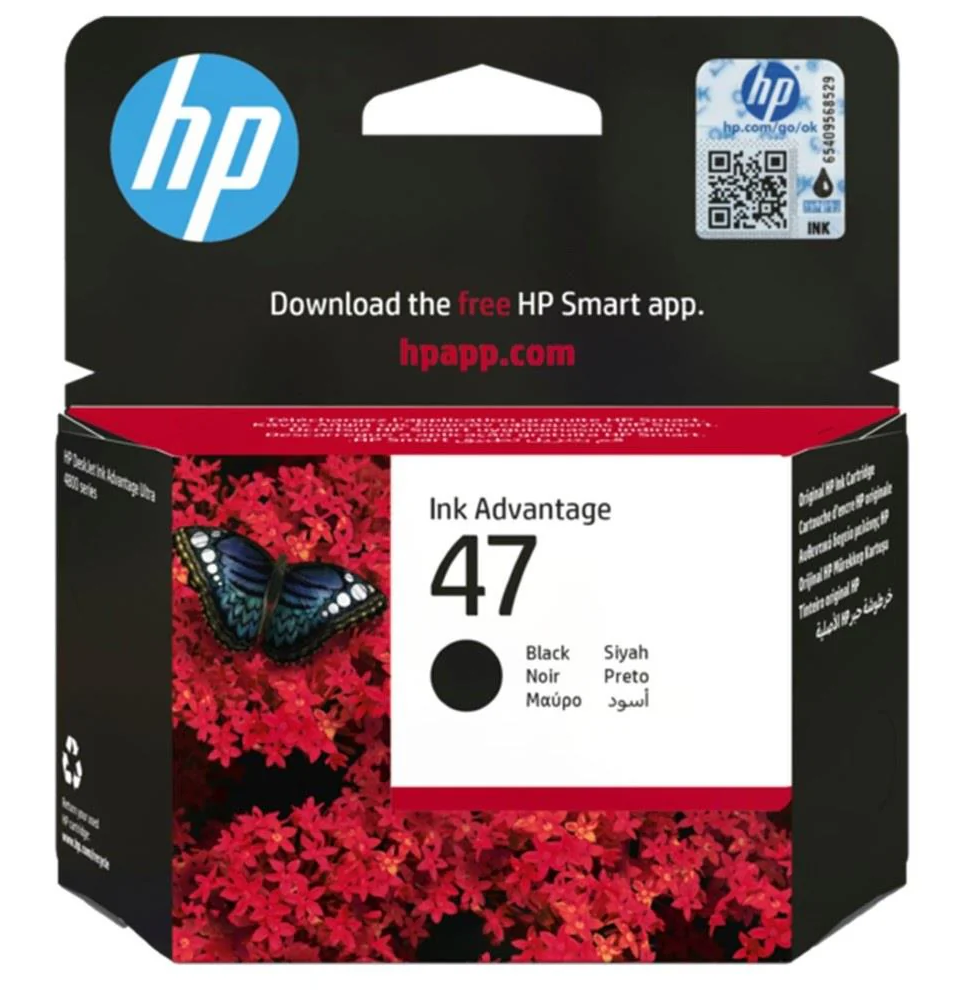hp-47-noir-cartouche-dencre-hp-dorigine-6zd21ae.png HP 47 Noir - Cartouche d'encre HP d'origine (6ZD21AE) – Image 1