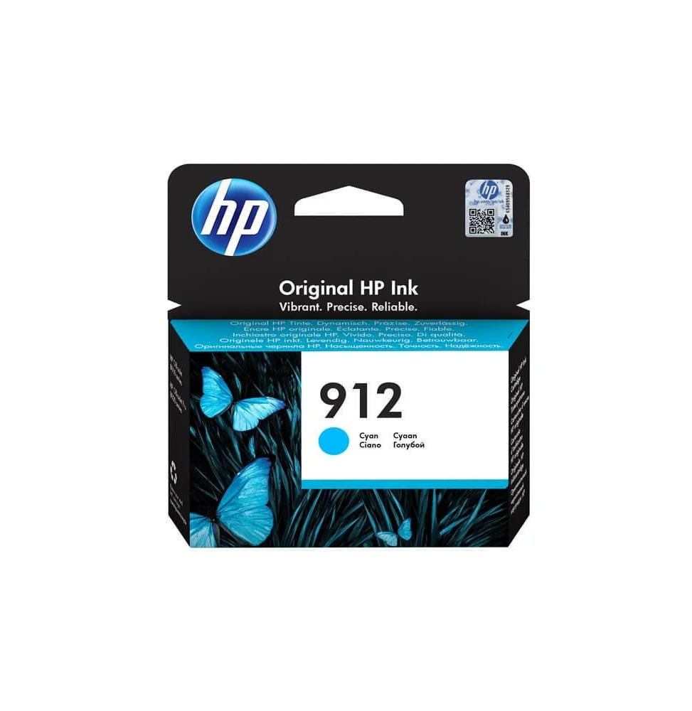 hp-912-cyan-cartouche-d-encre-hp-d-origine-3yl77ae.webp HP 912 Cyan Original Ink Cartridge Pour OJ 8023 (Original) – Image 1