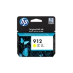 HP 912 Yellow Original Ink Cartridge Pour OJ 8023 (Original)