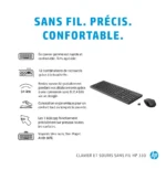 HP Ensemble combiné clavier et souris sans fil 330 - AZERTY (2V9E6AA) – Image 7
