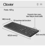 HP Ensemble combiné clavier et souris sans fil 330 - AZERTY (2V9E6AA) – Image 9