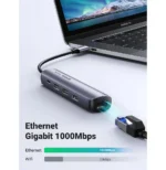 Hub USB-C Ugreen 5 en 1 Supporte PD (Power Delivery) 100W Recharge (10919) – Image 3