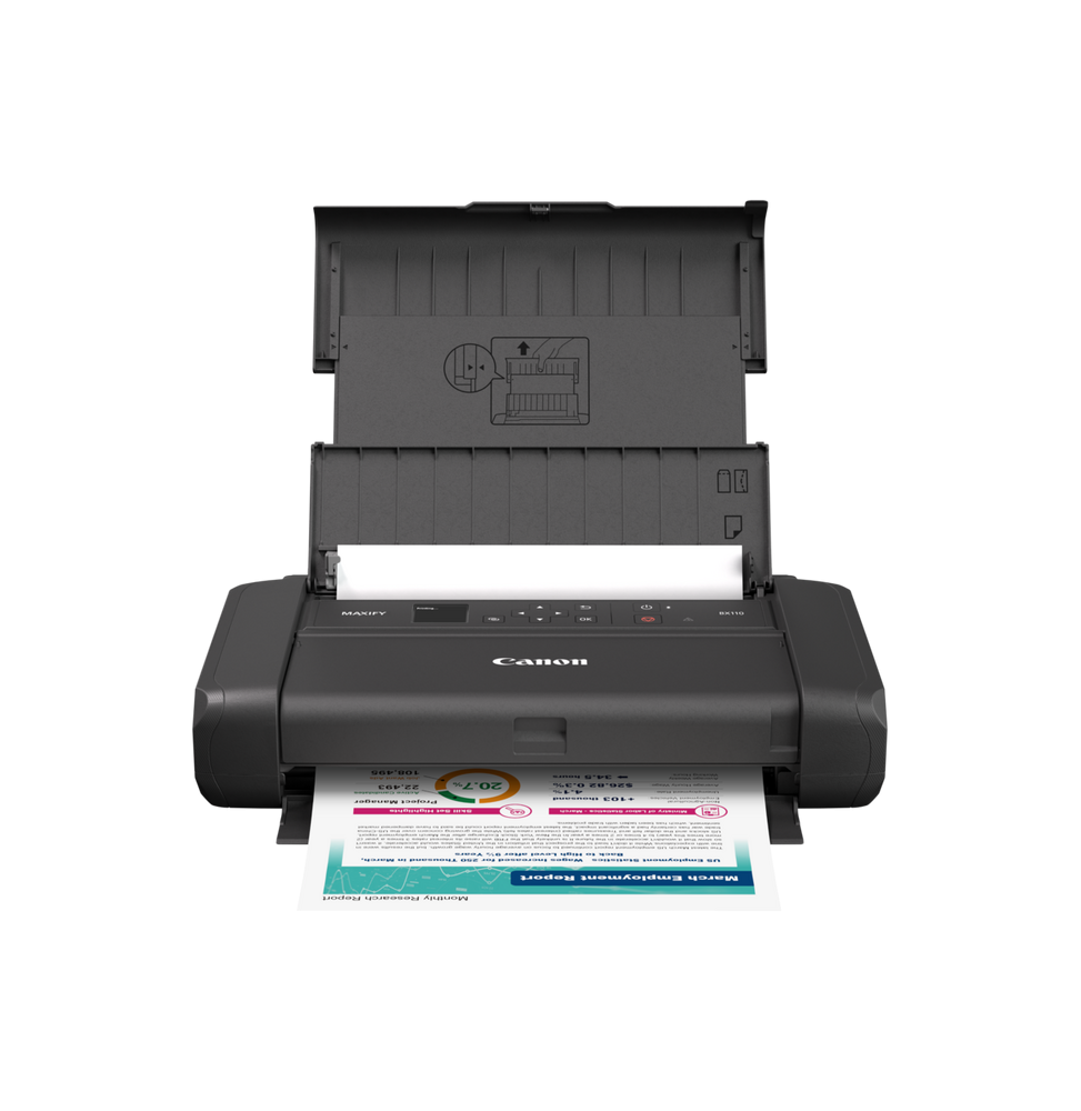 imprimante-jet-dencre-portable-canon-maxify-bx110-7069c027aa.png Imprimante Jet d'encre Portable Canon MAXIFY BX110 (7069C027AA) – Image 1