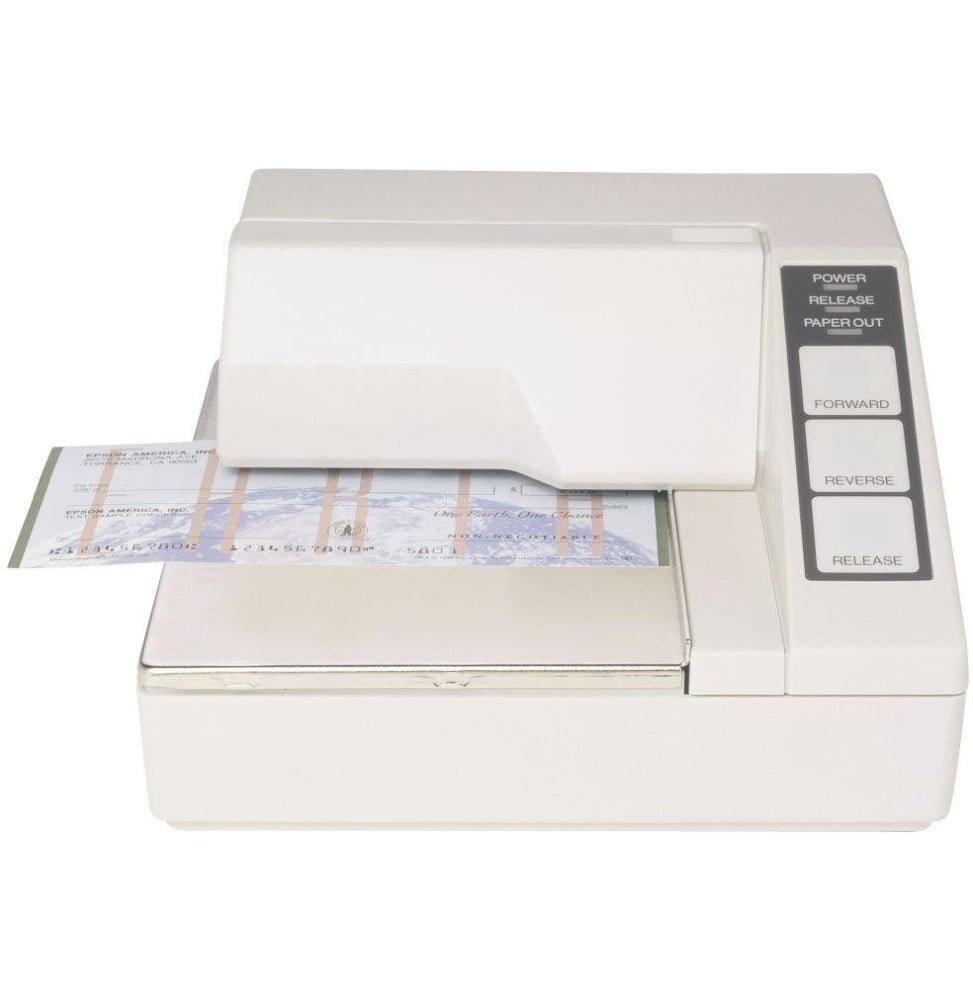 imprimantes-facturettes-epson-tm-u295-serie.jpg Imprimante facturettes Monochrome EPSON TM-U295 série sans Cordon d'alimentation (C31C163272) – Image 1