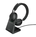Jabra Evolve2 65, MS Stereo Casque Sans fil Arceau Bureau/Centre d'appels USB Type-A Bluetooth Noir (26599-999-989)
